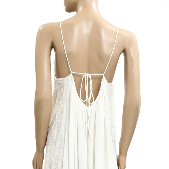 Free People Free-est Trail Of Flowers Maxi Dress Lace V-Neck Sleeveless M 283496 - Picture 8 of 8